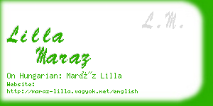 lilla maraz business card